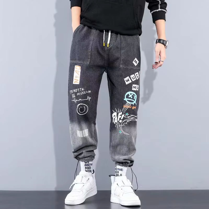 High Quality Fashion Men'S Cargo Pants Hip Hop Trend Streetwear Jogging Pants Men Casual Elastic Waist Men Clothing Trousers