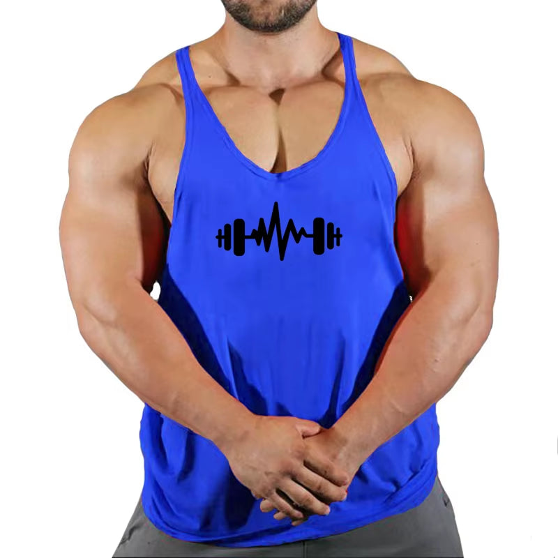 6 Colors Men Tank Top Men Stringer Tank Top Fitness Singlet Sleeveless Shirt Workout Man Undershirt Clothing New
