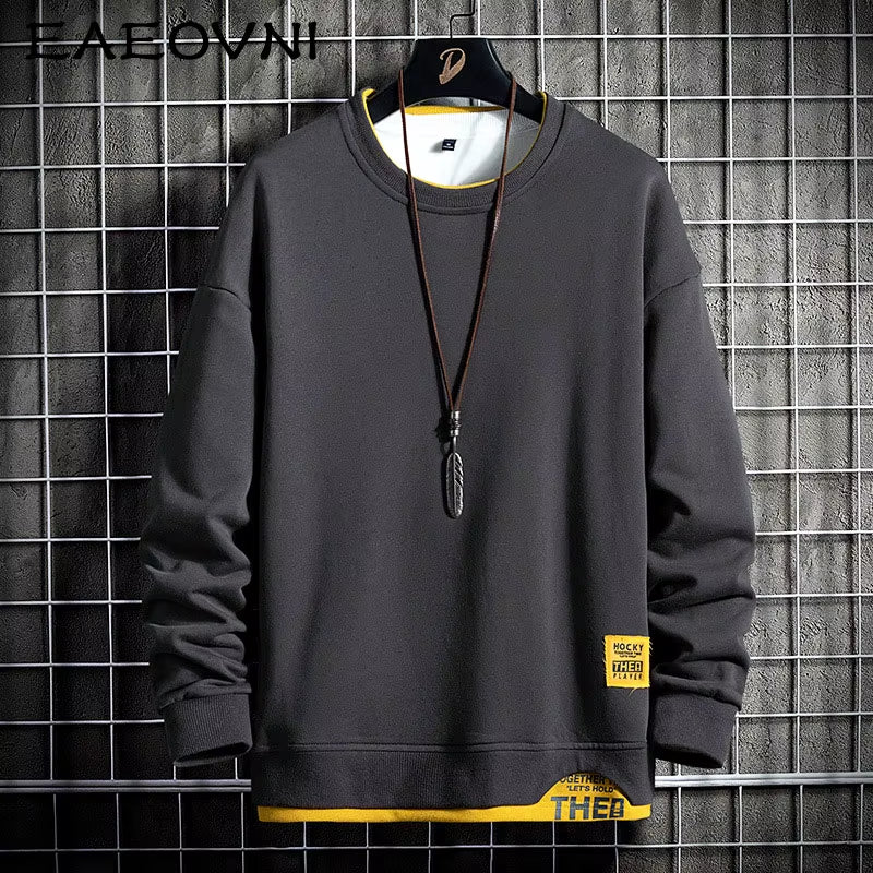 EAEOVNI Men Hoodie Streetwear Hip Hop Harajuku Sweatshirts Crew Neck Mens Hoodies Streetwear Men Pullover Fashion Clothing Top