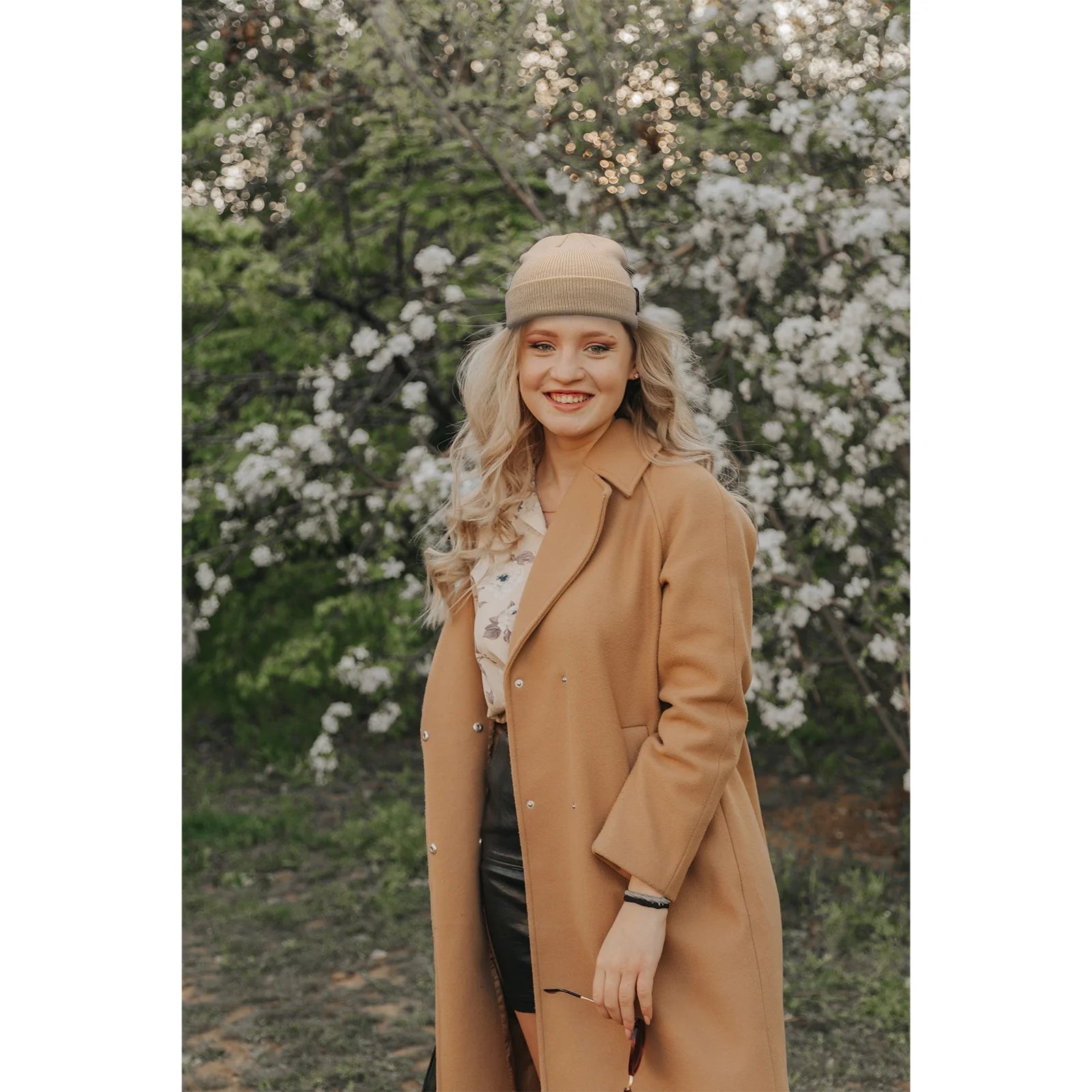 Unisex Acrylic Knit Beanie - Cozy Winter Ski Cap in Solid Colors for Men & Women - Stretchy Cuffed Skull Hat for Warmth and Style Sand