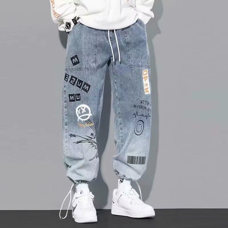 High Quality Fashion Men'S Cargo Pants Hip Hop Trend Streetwear Jogging Pants Men Casual Elastic Waist Men Clothing Trousers