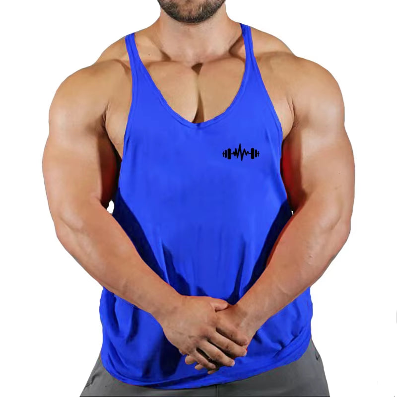 6 Colors Men Tank Top Men Stringer Tank Top Fitness Singlet Sleeveless Shirt Workout Man Undershirt Clothing New