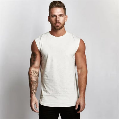 2023 Gym Workout Sleeveless Shirt Tank Top Men Bodybuilding Clothing Fitness Mens Sportwear Vests Muscle Men Tank Tops