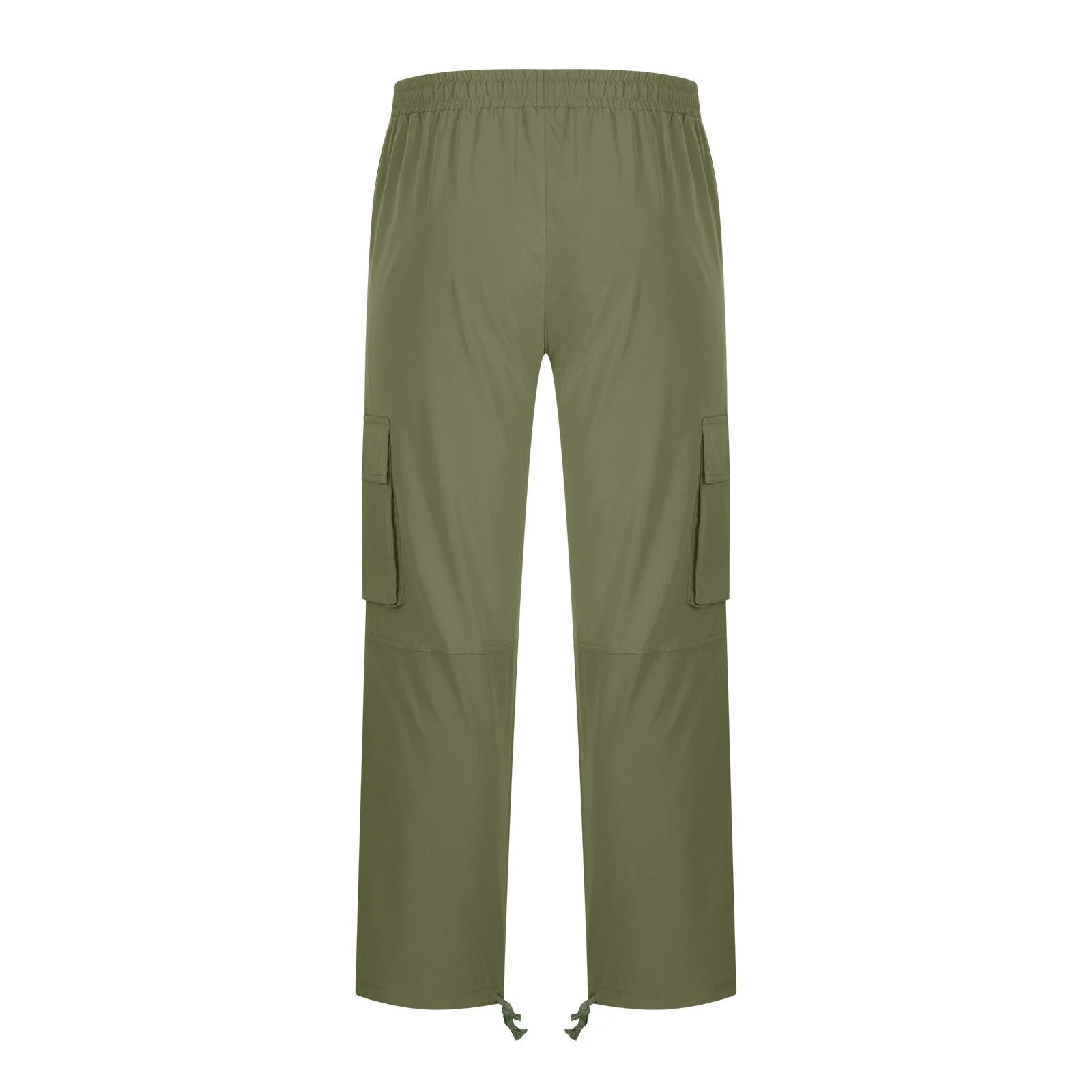 Trousers Full Length Pants for Men Solid 2025 Casual Multiple Pockets Outdoor Straight Type Fitness Pants Cargo Pants Trousers Gray