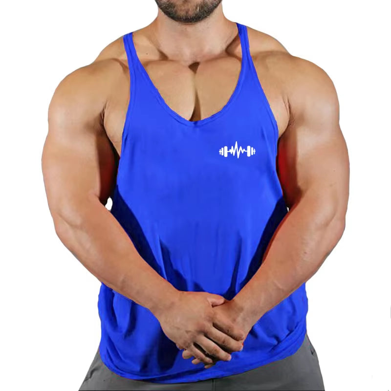 6 Colors Men Tank Top Men Stringer Tank Top Fitness Singlet Sleeveless Shirt Workout Man Undershirt Clothing New