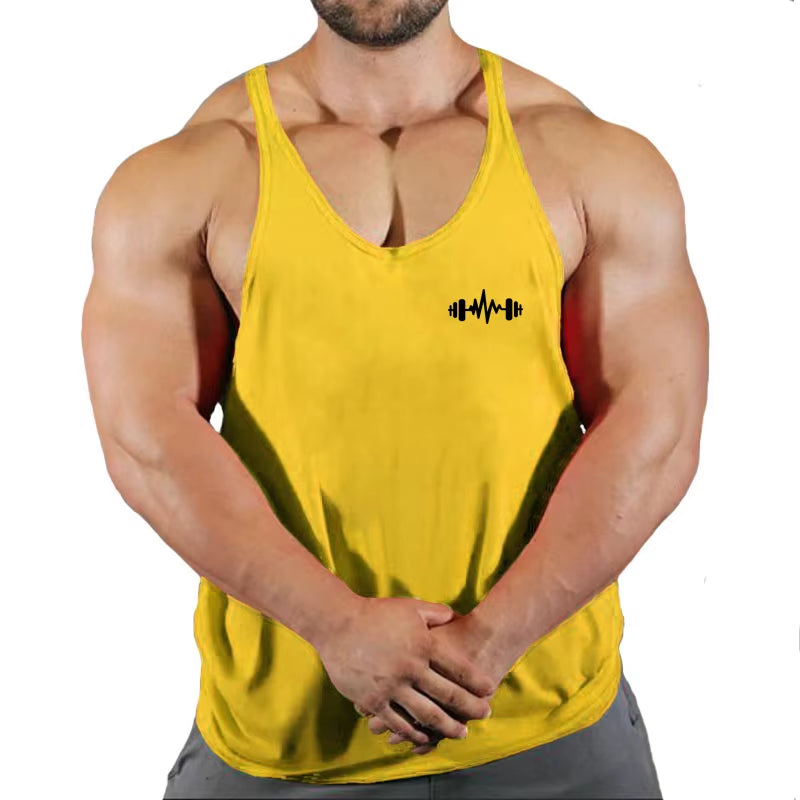 6 Colors Men Tank Top Men Stringer Tank Top Fitness Singlet Sleeveless Shirt Workout Man Undershirt Clothing New