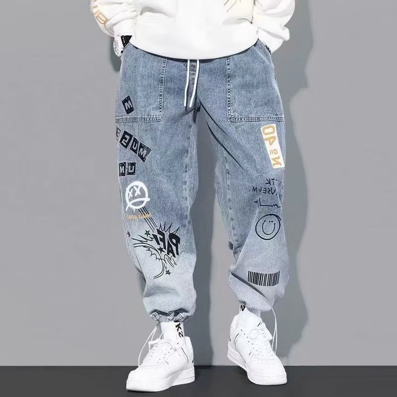 High Quality Fashion Men'S Cargo Pants Hip Hop Trend Streetwear Jogging Pants Men Casual Elastic Waist Men Clothing Trousers